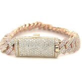 15.00CT. Diamond Bracelet in Rose and White Gold - White Carat - USA & Canada